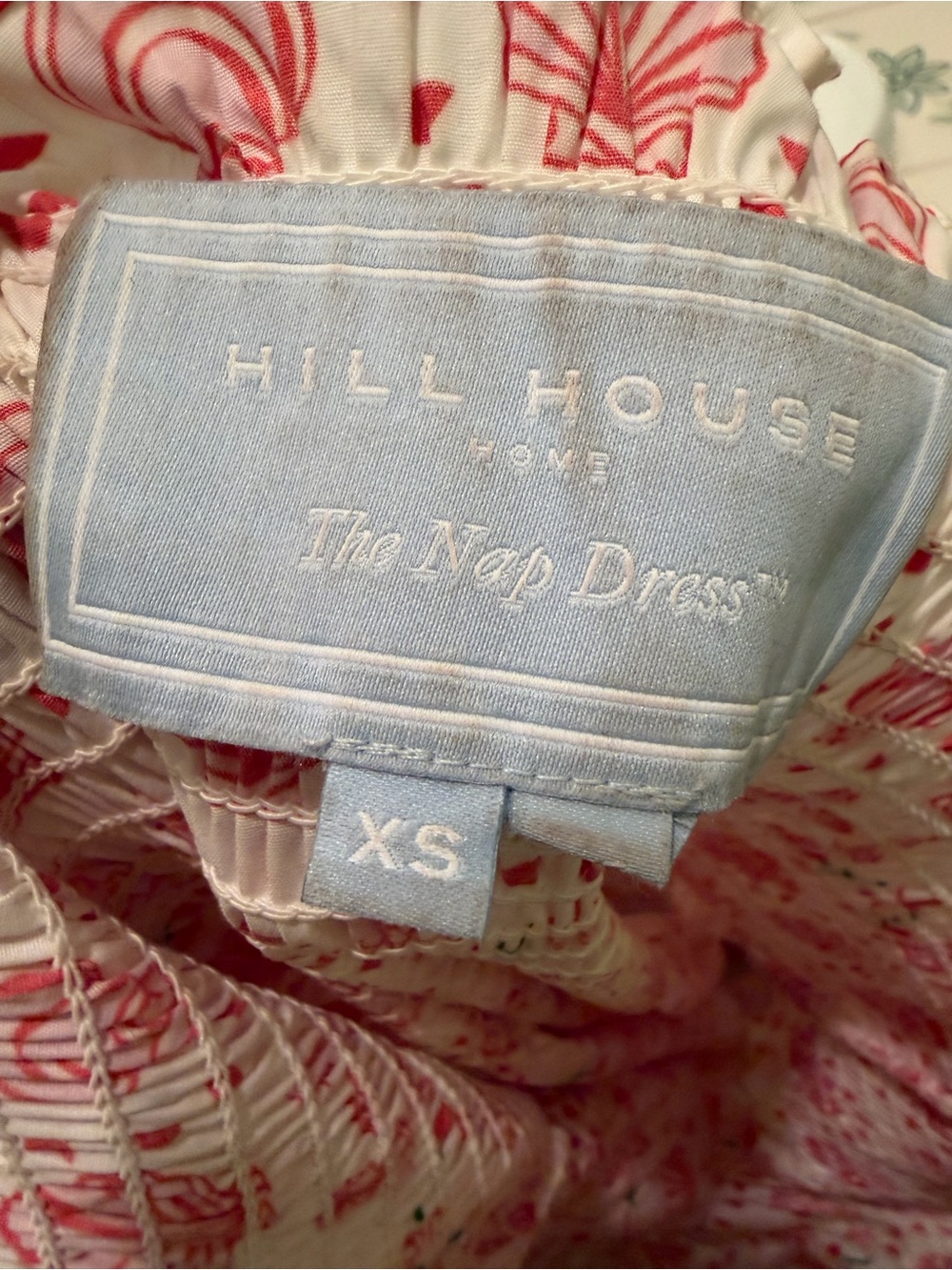 Hill House Mermaid Ellie Nap Dress Pink Shell Midi Size XS - Picture 10 of 10